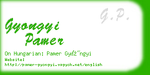 gyongyi pamer business card